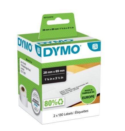 Dymo S0722370 99010 28x89mm address label