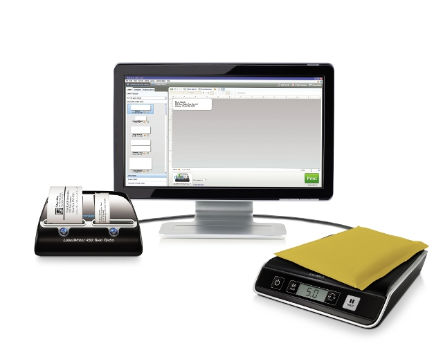 Weegschaal en LabelWriter Twin Turbo Weegschaal en LabelWriter Twin Turbo