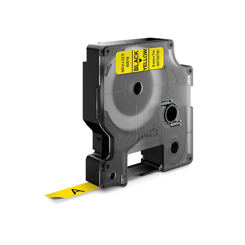 Dymo D1 cassette 19mm zwart op geel Dymo D1 cassette 19mm zwart op geel