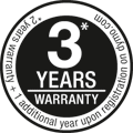 2 year + 1 year warranty after registration 2 year + 1 year warranty after registration