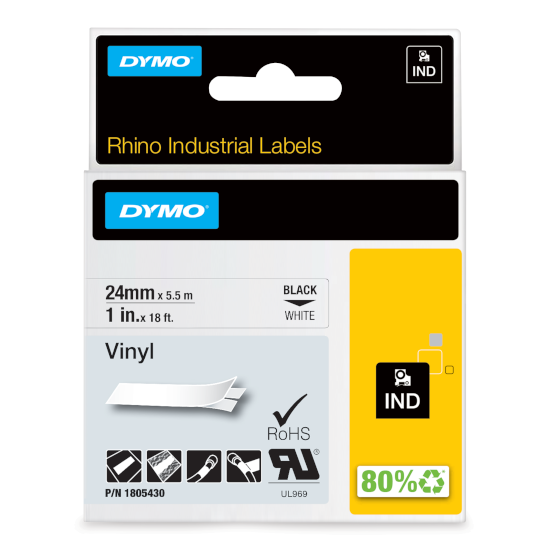 Dymo RHINO 1805430 vinyl verpakking Dymo RHINO 1805430 vinyl verpakking